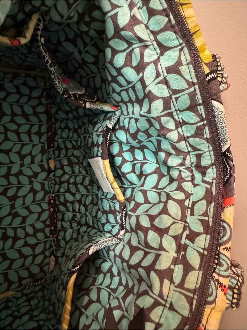 Retired Vera Bradley Quilted Tote in “Flower Shower”